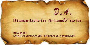 Diamantstein Artemíszia névjegykártya